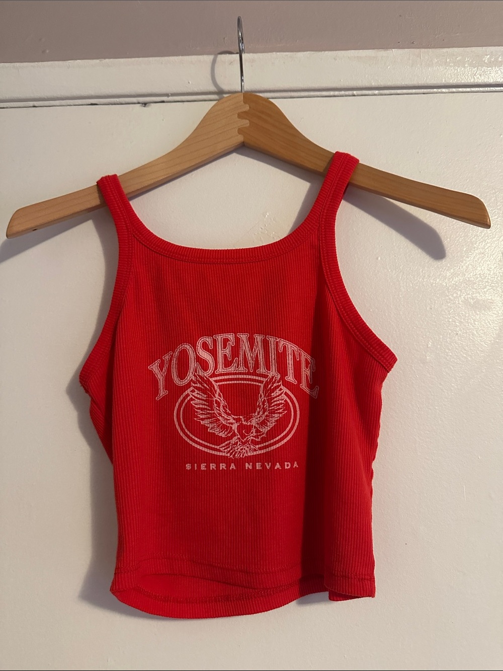 Princess Polly Red Yosemite Ribbed Tank Top